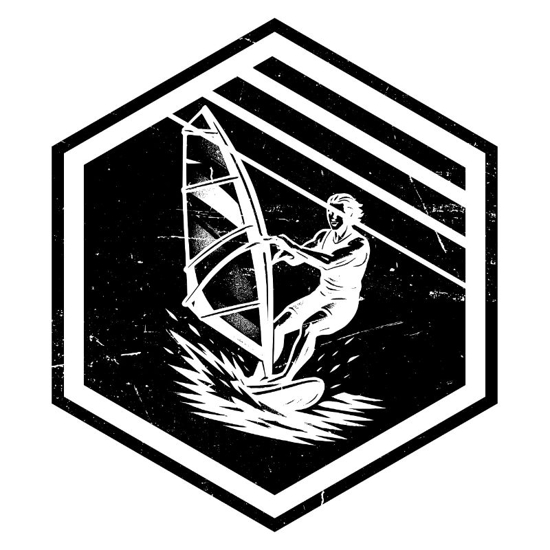 Lustiges Windsurf Motiv