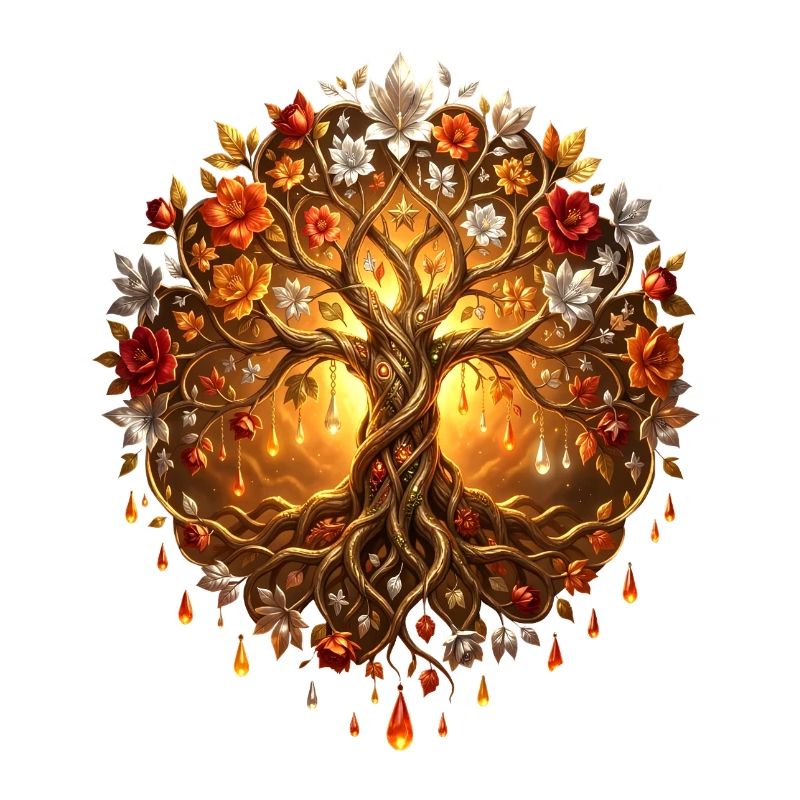 Arbre de Feu dans Mandala