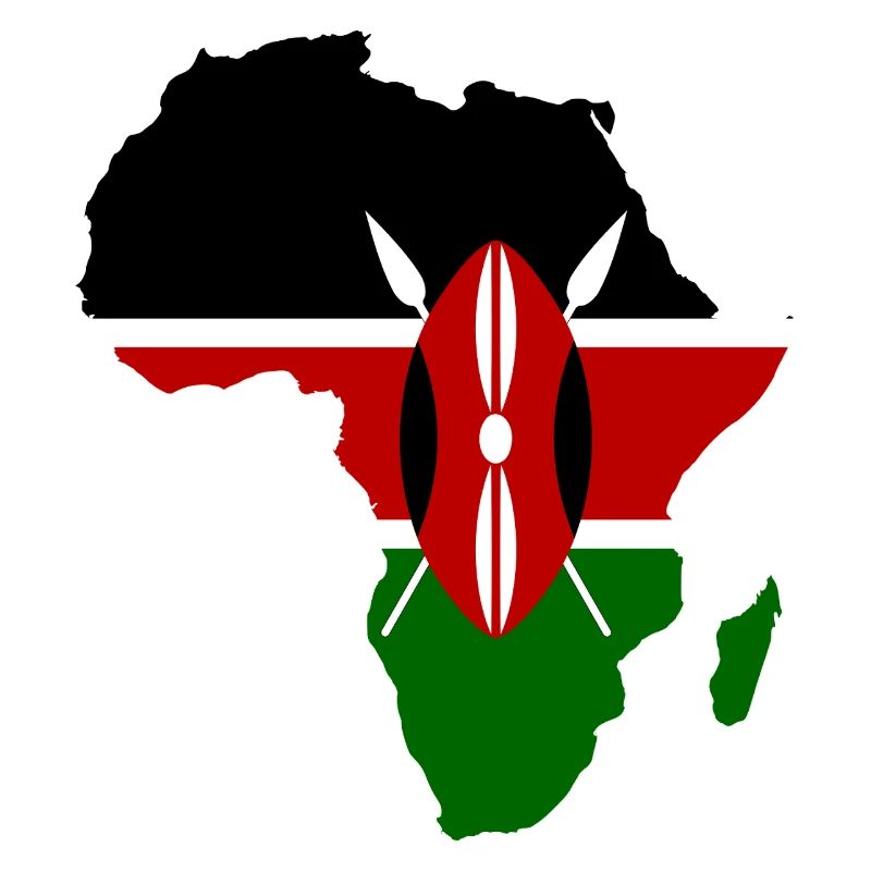Kenia_Flagge_Afrika_used