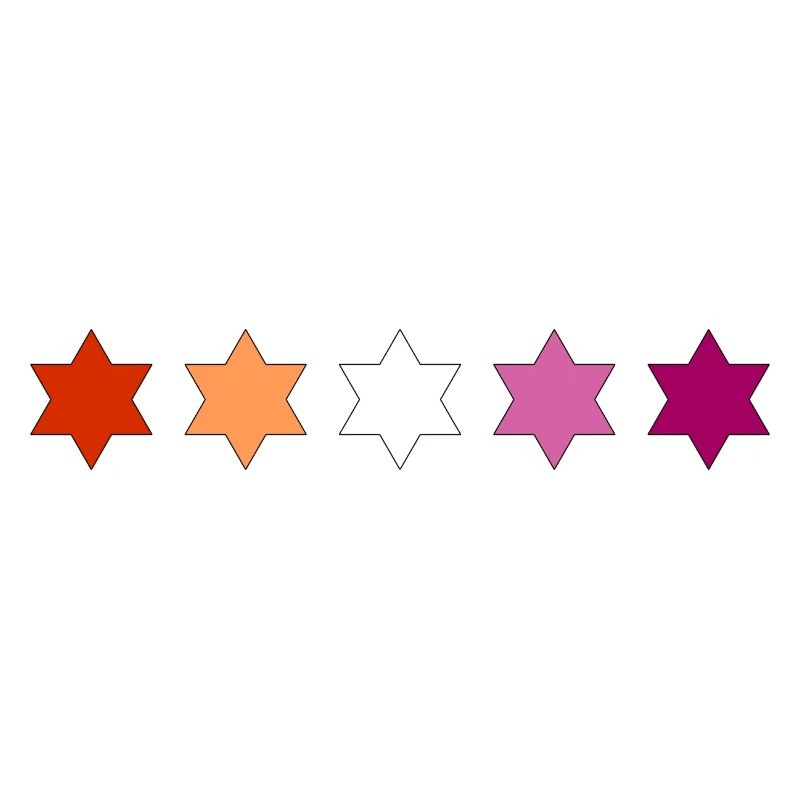 Subtle Lesbian Pride stars