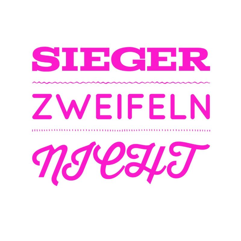 vor dir steht ein Gewinner