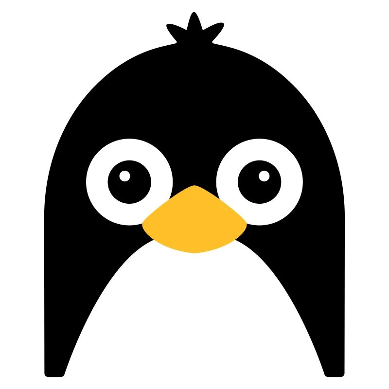 Visage de pingouin mignon