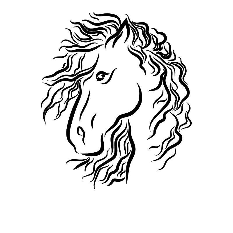 Impressionnant cheval graphique équitation, équitation