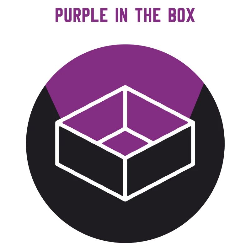 purple in the box
