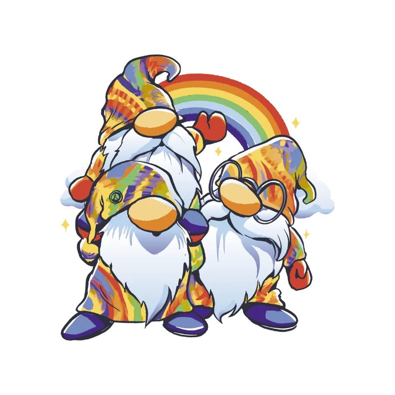 Rainbow Gnome Duo
