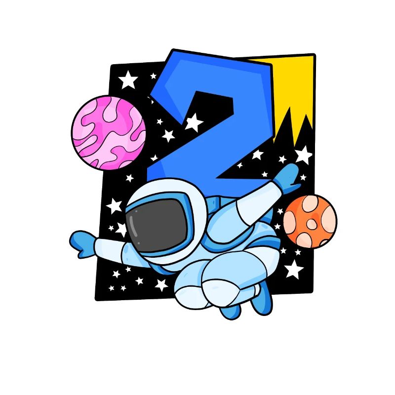2 ans Jeune astronaute