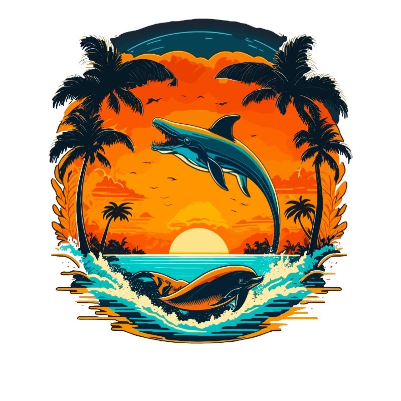 Dolphin Summer Sunset