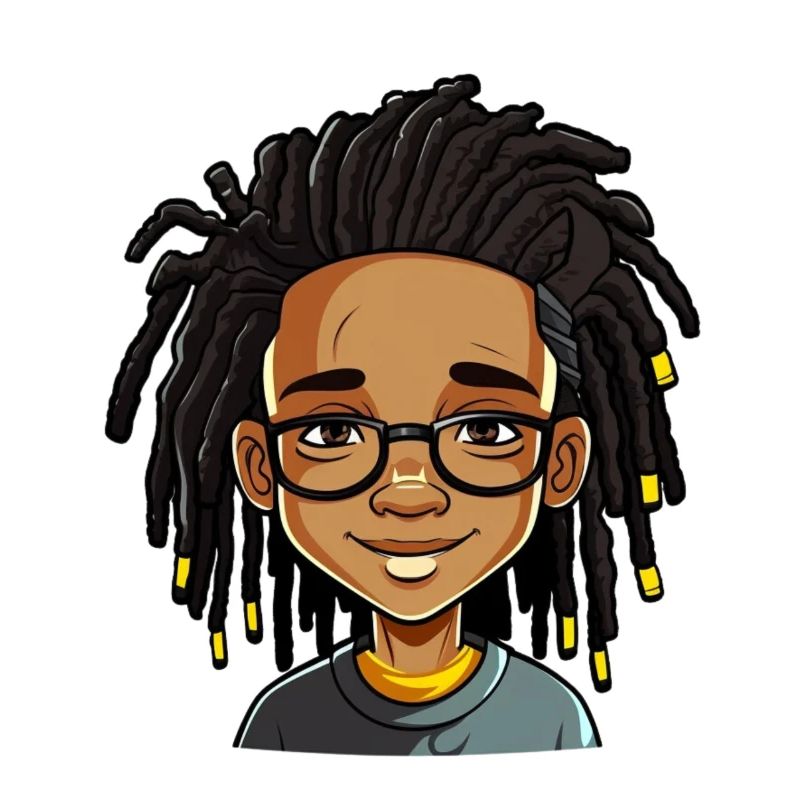 Dreadlocks mit freundlichem Gesicht