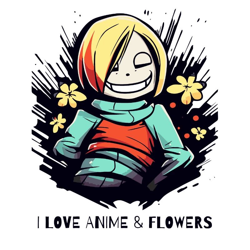 J’adore les anime et les fleurs