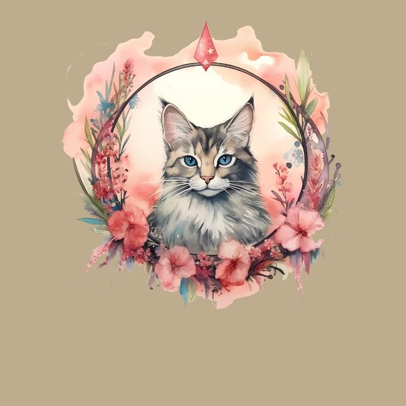 Manx Cat Boho Style, Chats d’amour