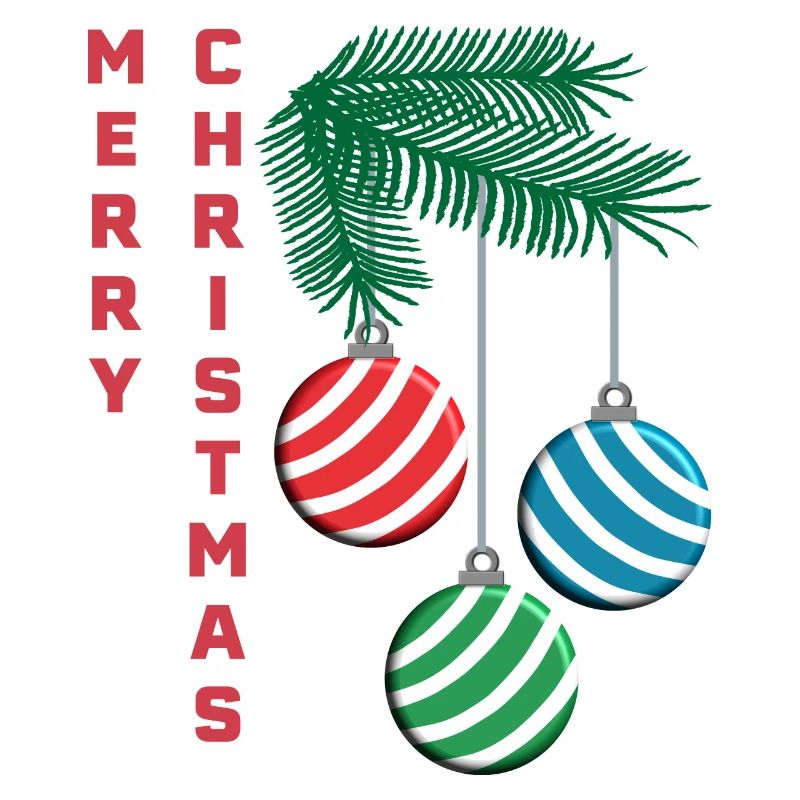 Branche de joyeux Noël avec des décorations de Noël