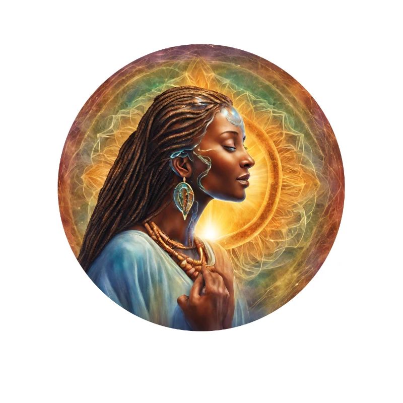 Conception de chaman coloré