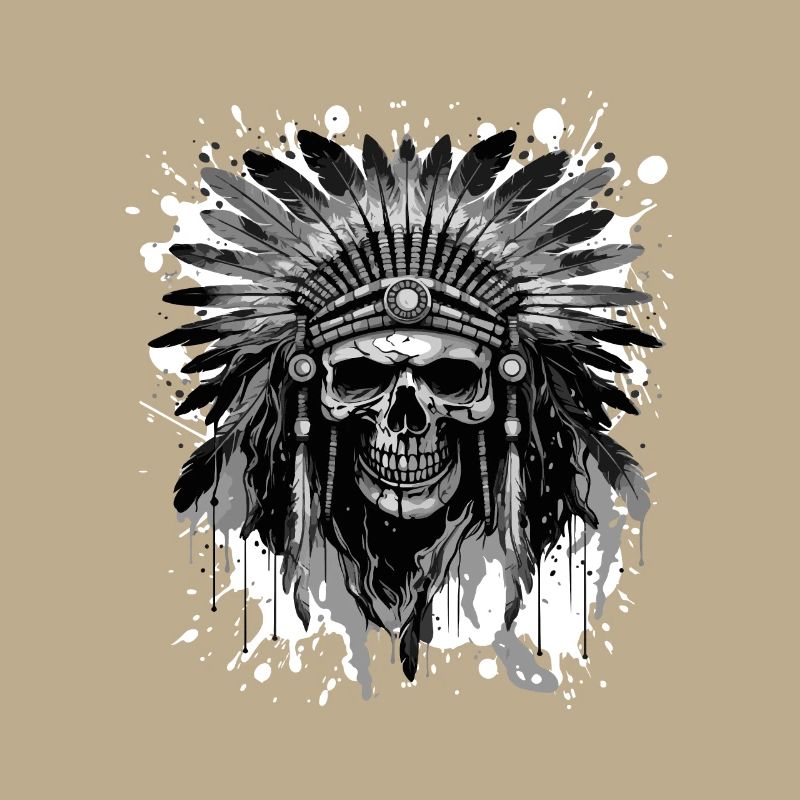 Apache Skull Native American