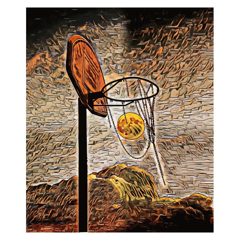Mondschein-Basketball