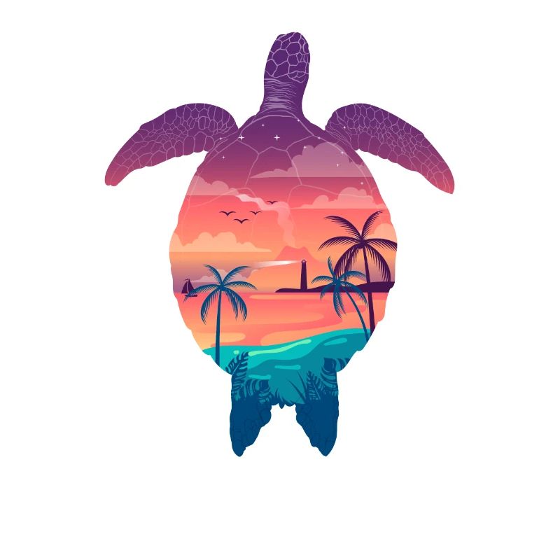 Tortue colorée