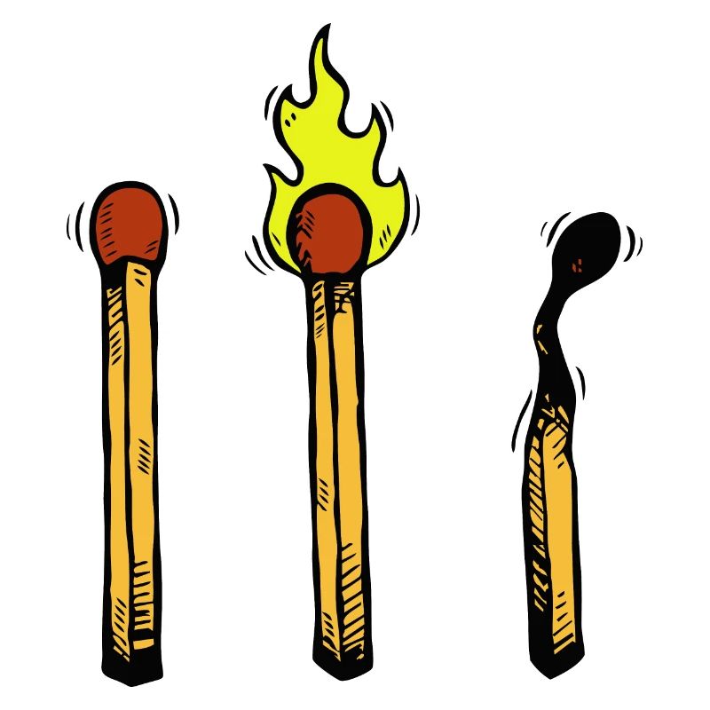 Match Burning Fire