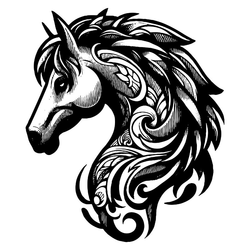 Tête de Cheval - Élégance Sauvage