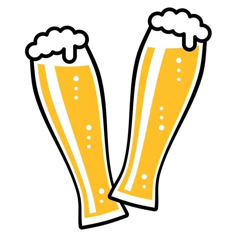 2 Weißbiergläser Stoßen An (Bier Weizenbier / 2C)