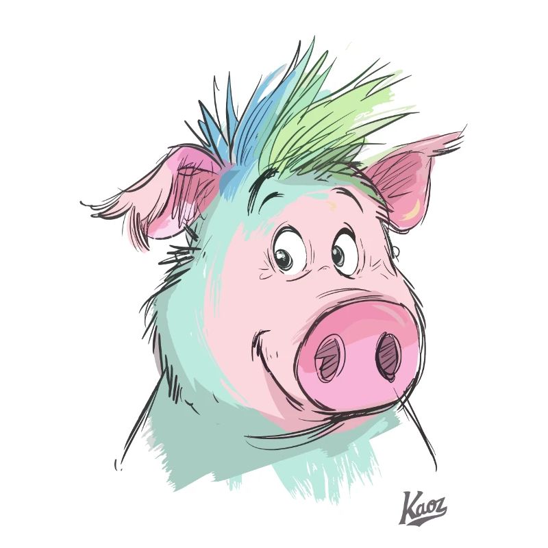 Cochon amical
