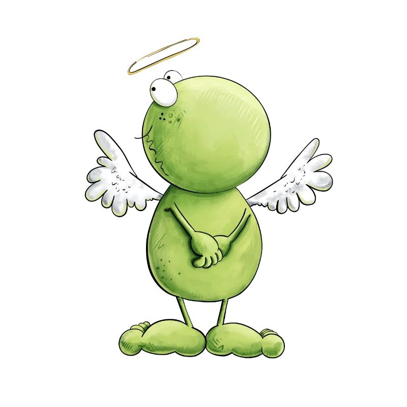 Frosch Engel Unschuld