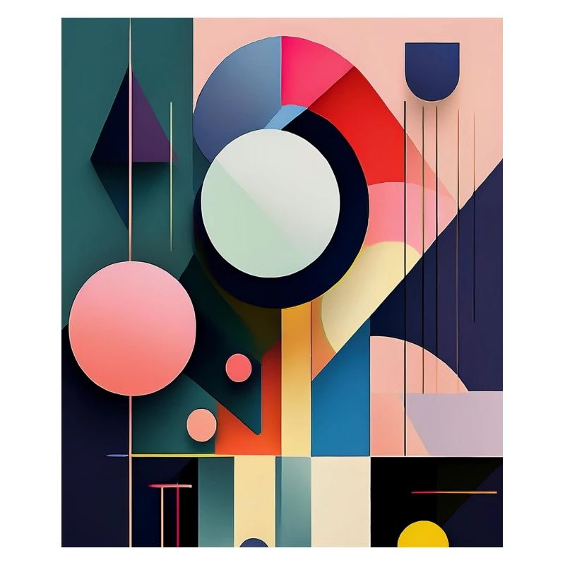 Bold Abstract Geometric Shapes – Modern Art Design