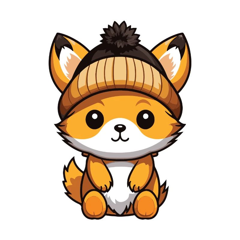 Fox Winter Comic Hat
