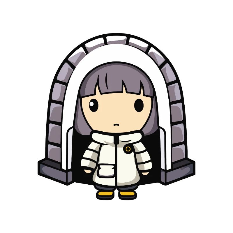 Winter Eskimo Iglu Comic