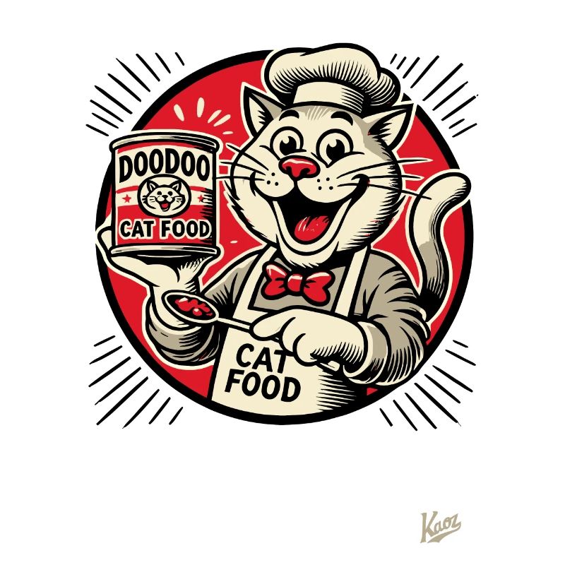 lecker DooDoo Katzenfutter mit Koch-Katze