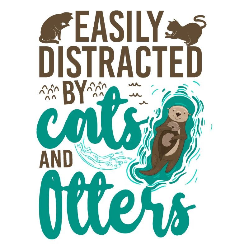 Otter Cat Easily Distracted By