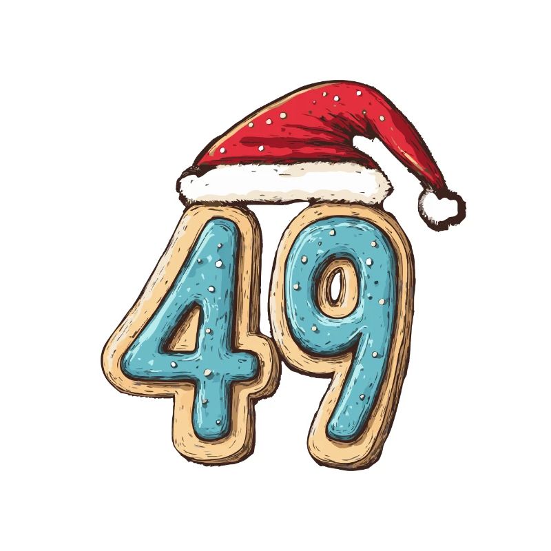 Biscuit de Noël 49 chiffres