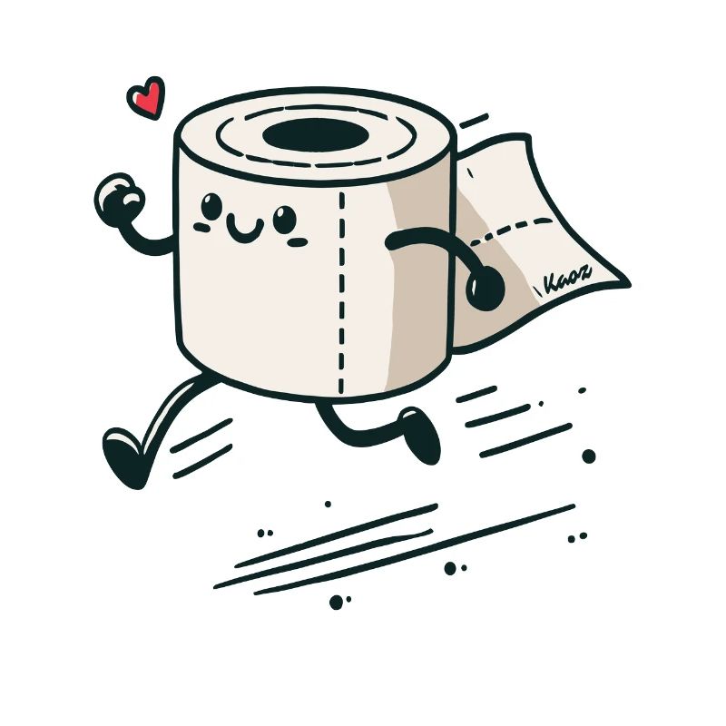Schnelles Notfall-Toilettenpapier