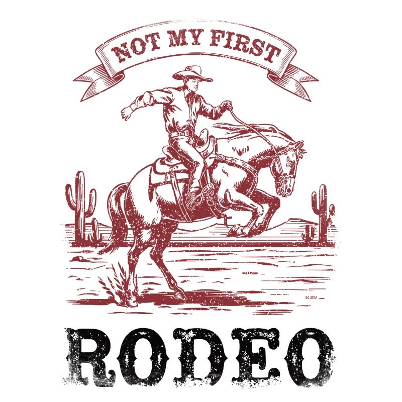 Pas mon premier rodéo, Bronc Riding Rodeo Cowboy