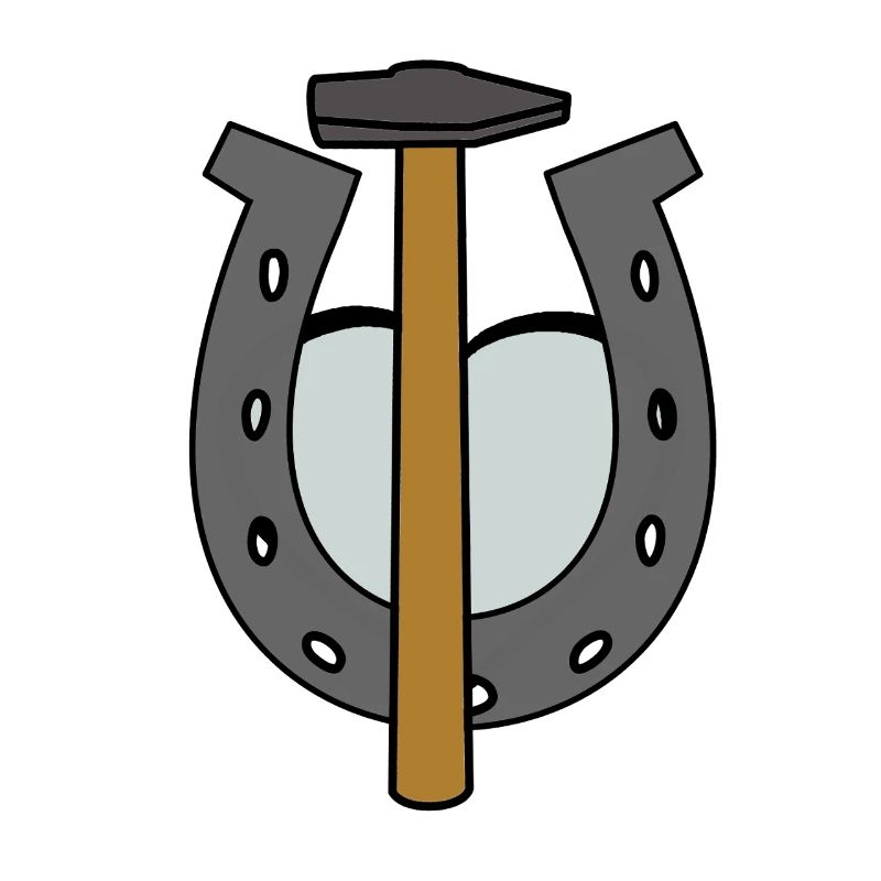 Sabot Cheval Maréchal-ferrant Fer à cheval Forgeron Forgeron