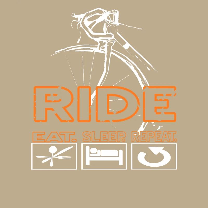 Ride Eat Sleep Repeat Cyclist Life Routine