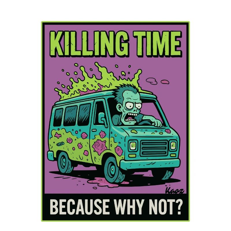 Zombie Van Survival Illustration