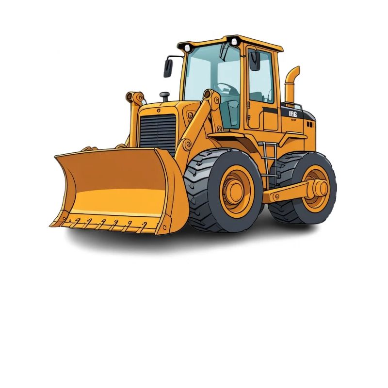 Robust bulldozer in construction design