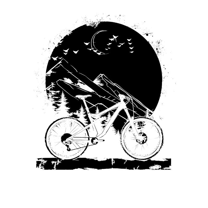 Mountainbiking Illustration