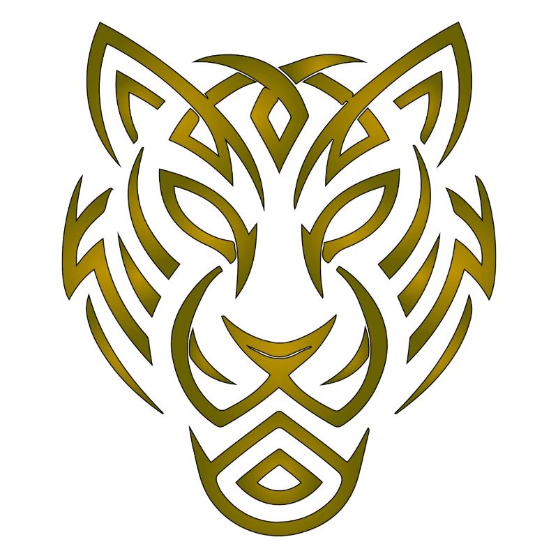 Glyphen-Emblem "Goldener Wolf"