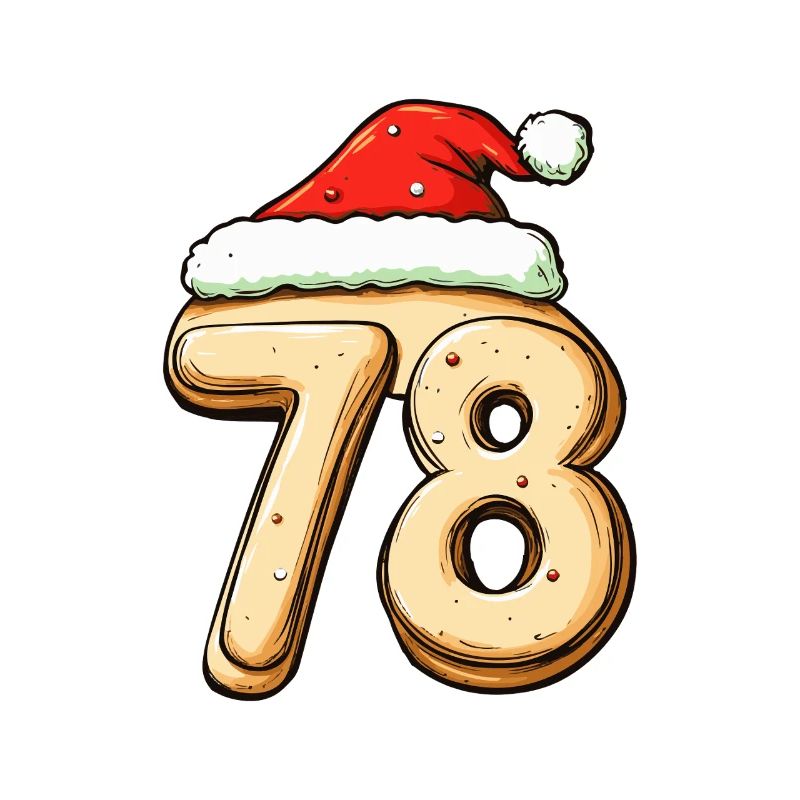 78 chiffres Cookie Noël
