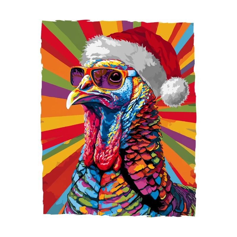 Portrait de Noël de la dinde