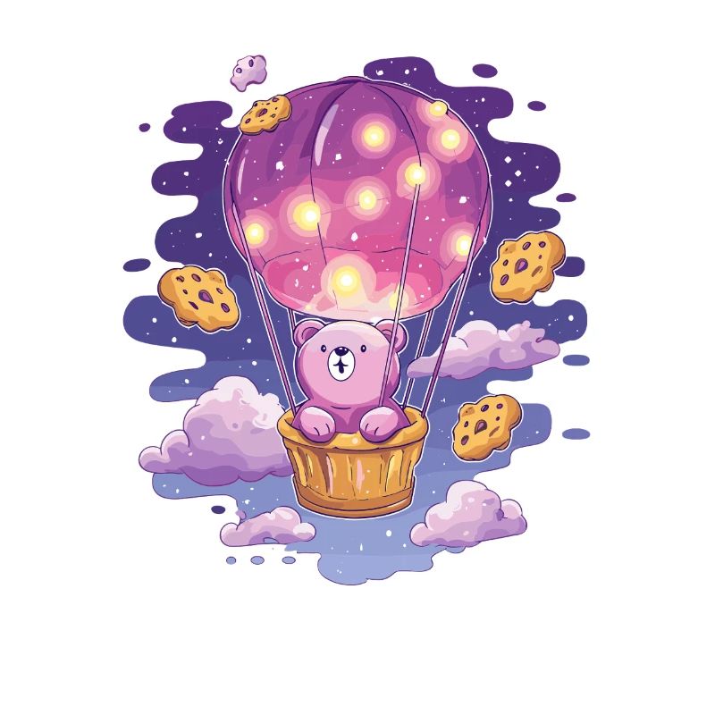 Bärenballon im Cookie-Himmel