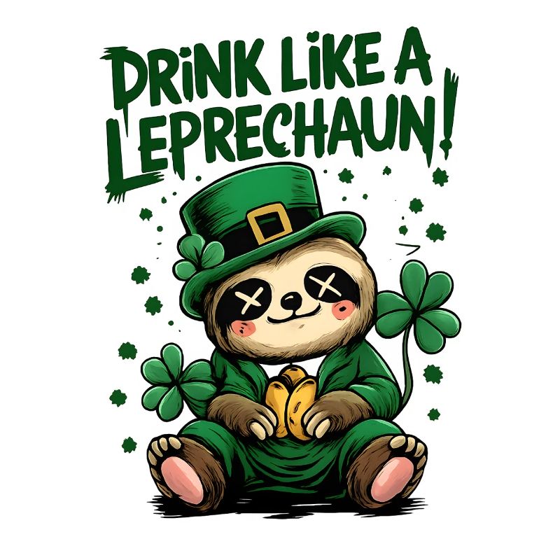 Sloth Leprechaun St. Patrick's Day Design