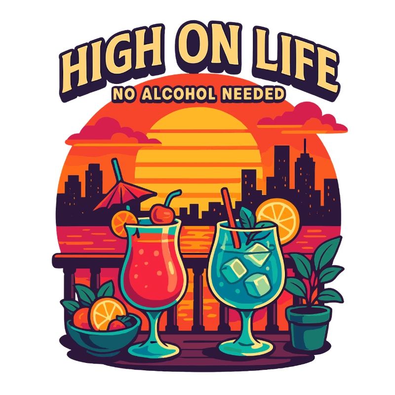 high on life, no alcohol needed