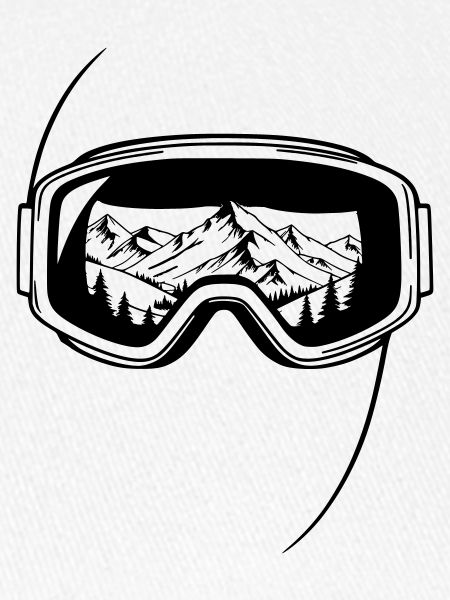 Summit View Ski Goggles Graphic