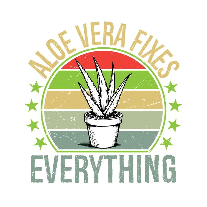 Aloe Vera Fixes Everything Funny Succulent Gard