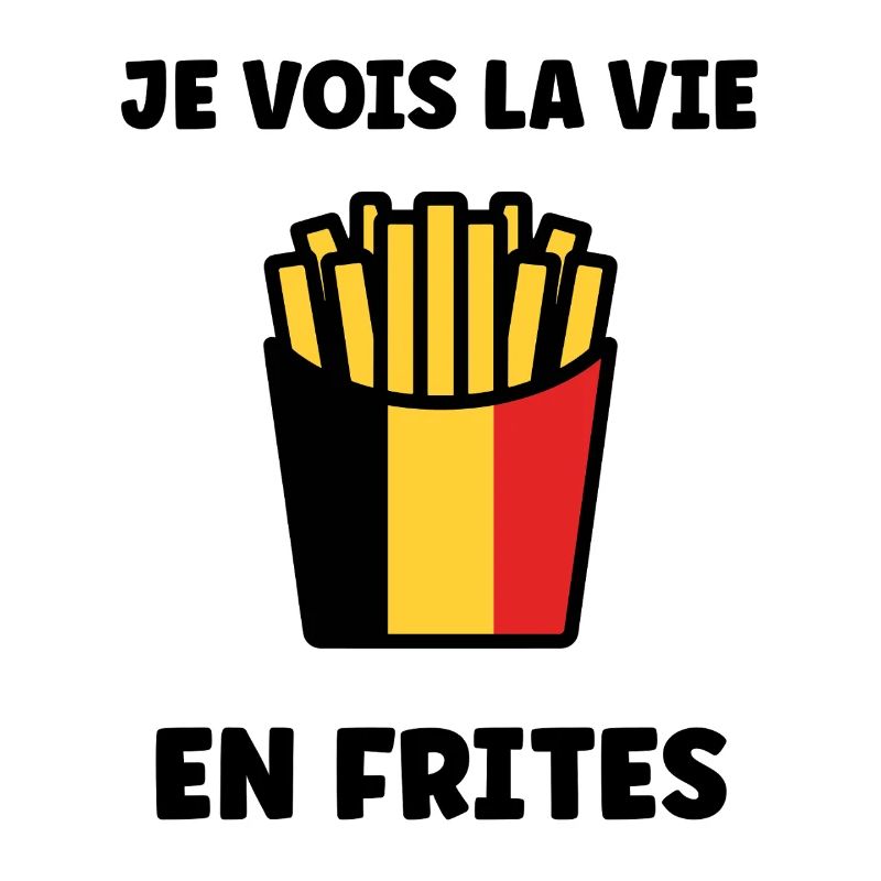 Frites Belges Drapeau Graphic