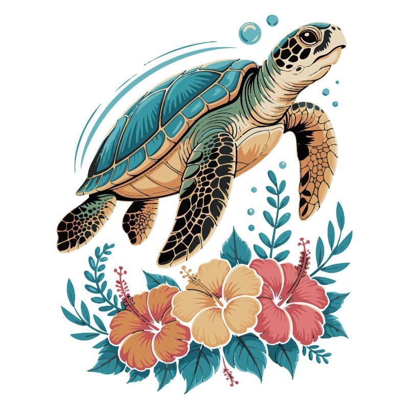 Sea Turtle Ocean Addict Design