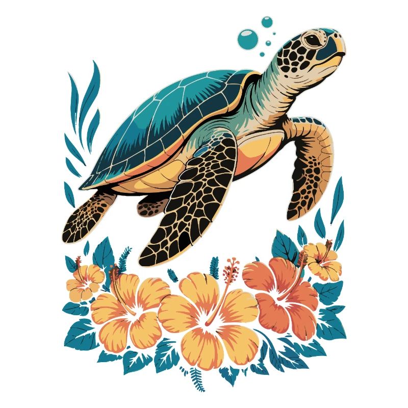 Sea Turtle Ocean Addict Design