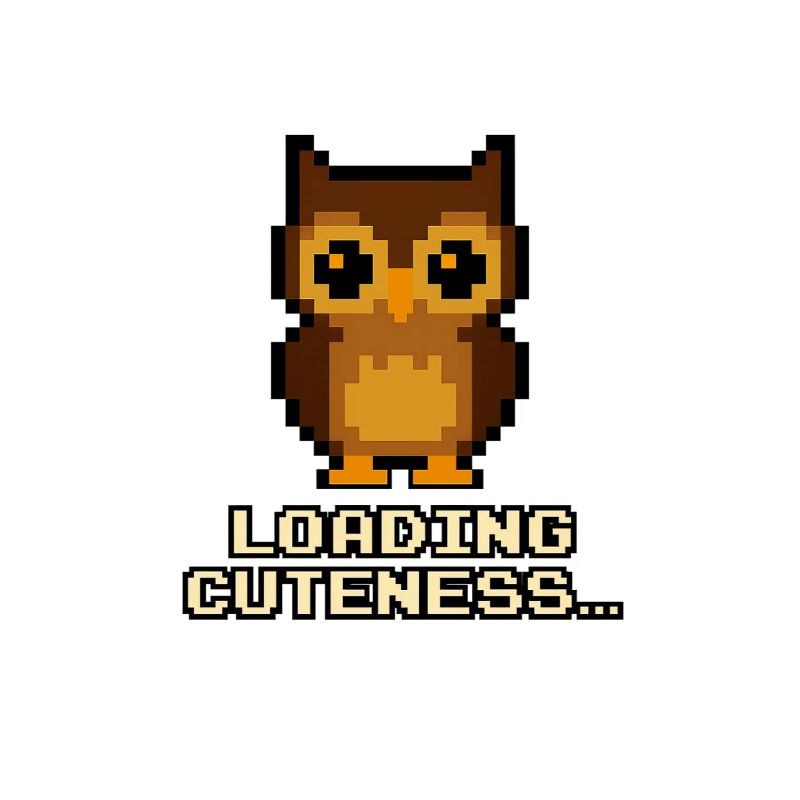 Pixel Eulen Loading Cuteness