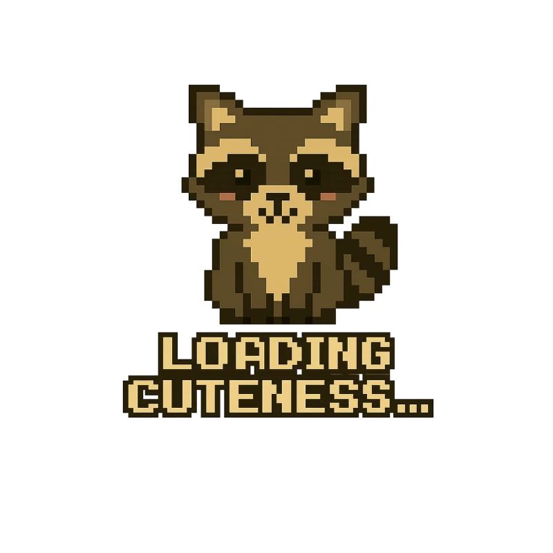 Pixel Waschbär: Niedlichkeit lädt